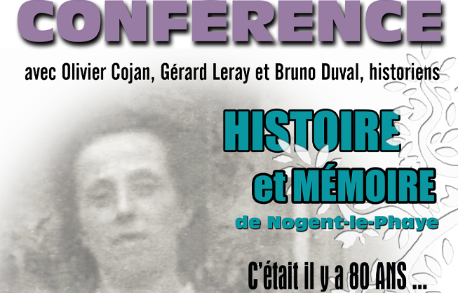 Conférence sur l'histoire de Nogent, mardi 20 août