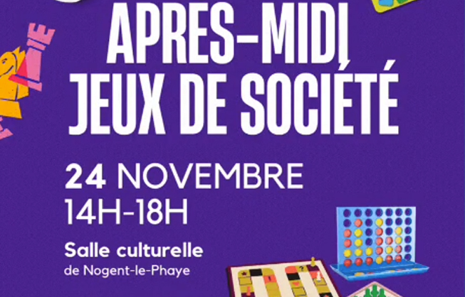 Après-midi Jeux de Société, le 24 novembre