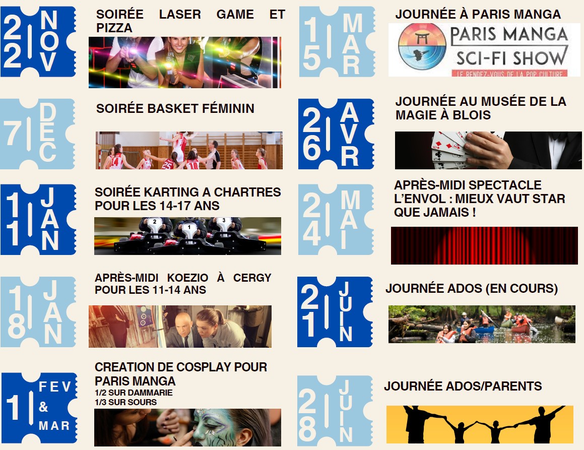 programmes des we jeunes